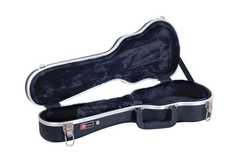 Crossrock, 0-String Soprano Ukulele, Super lightweight ABS Molded Hard Case in Black, (CRA860SUBK) - Image 2